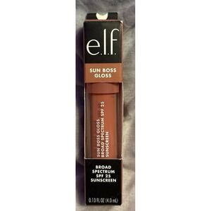 NEW Elf Sun Boss Lip Gloss w/‎ Broad Spectrum SPF 25, Pink Me Girl